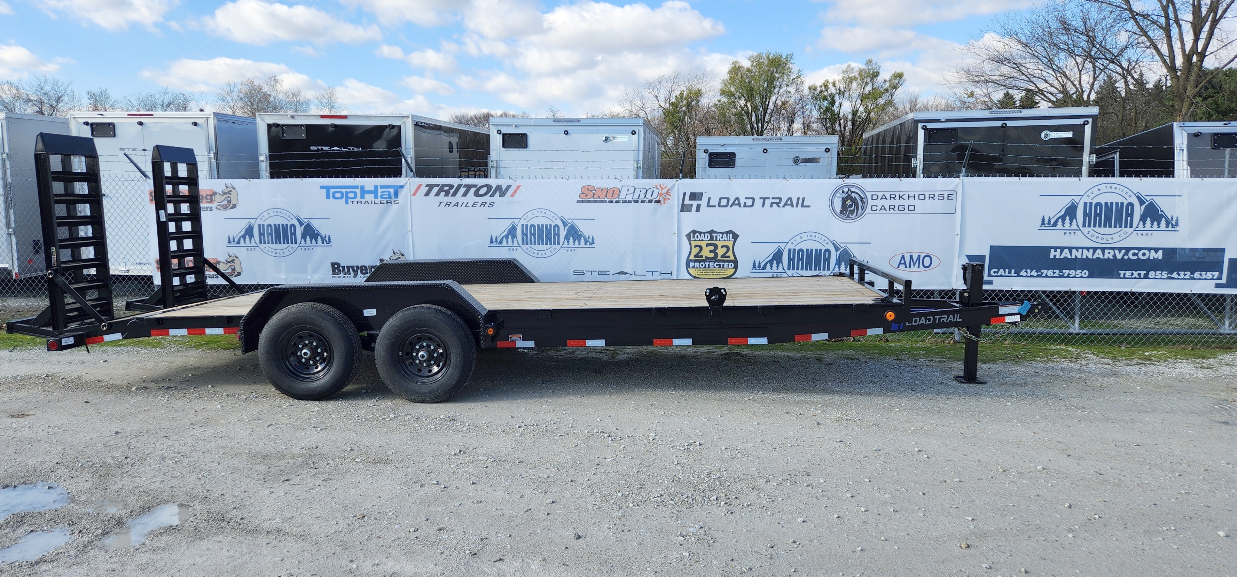 Load Trail 83 X 22 Tandem Axle 14,000 Lb Steel Car Hauler / Equipment Trailer